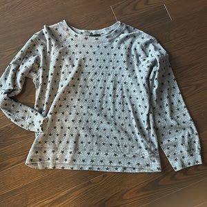 Gray Monrow sweatshirt with black stars